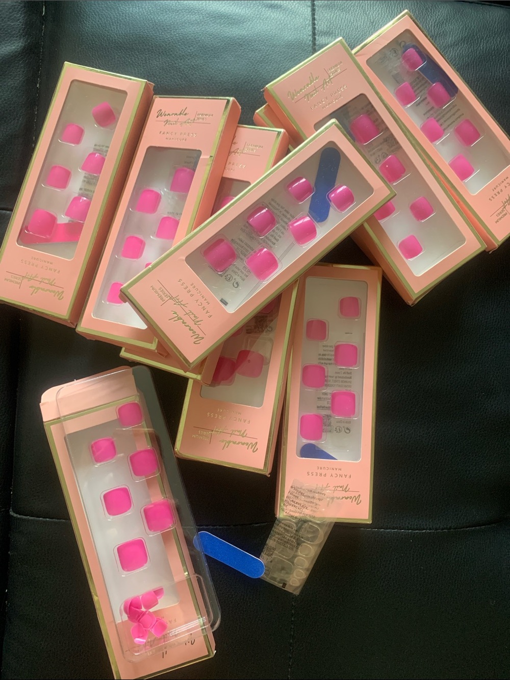 Salon-Style Pink Press-On Toenails – Pack of Ready-To-Use Sets